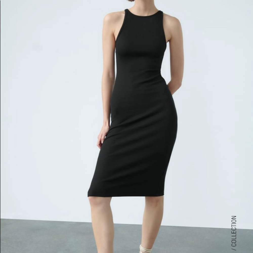 New Zara halter top midi dress. Size medium